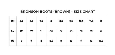 ViaTerra bronson - retro motorcycle riding boots for women (brown) size chart