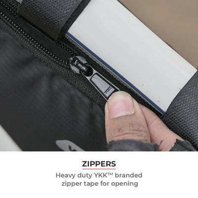 ViaTerra triangle cycling bag have YKK zippers