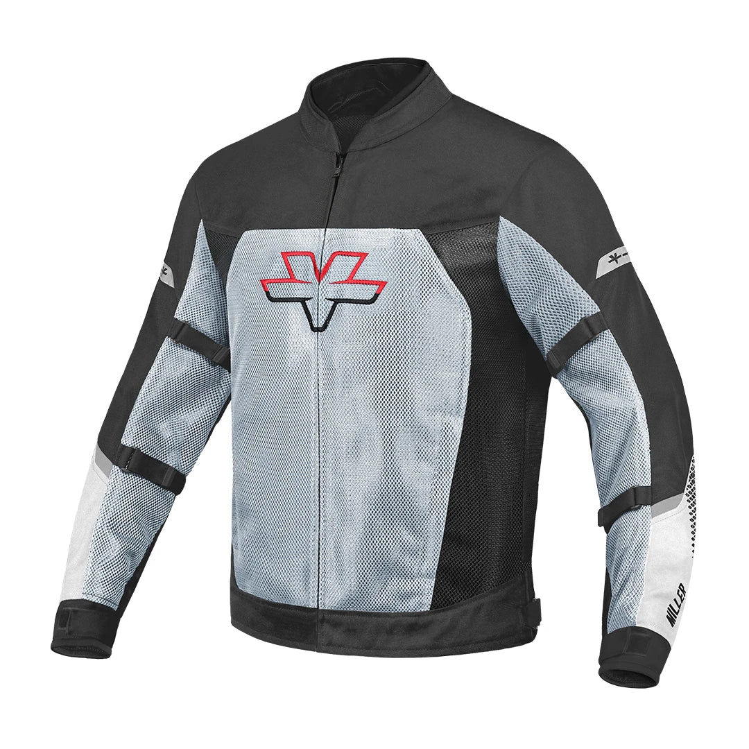 MILLER – STREET MESH RIDING JACKET WITH LINERS (WHITE)