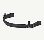 Universal Front Pull Strap  – 1 nos  A black adjustable strap with a small red accent and black handle, shown on a plain white background.