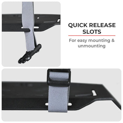 VIATERRA QUICK MOUNT REAR RACK - QUICK RELEASE SLOTS