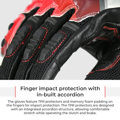 Holeshot Pro Hybrid Gloves have finger impact protection