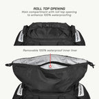 color_common ViaTerra claw mini - 100% waterproof motorcycle tailbag have roll top and waterproof inner liner