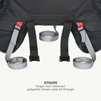 color_common ViaTerra claw mini - 100% waterproof motorcycle tailbag with compression straps