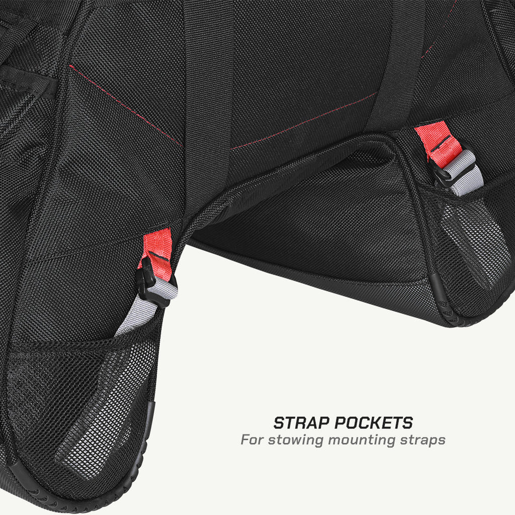 color_common ViaTerra claw mini - 100% waterproof motorcycle tailbag have straps pockets