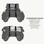color_common ViaTerra claw mini - 100% waterproof motorcycle tailbag with compression straps