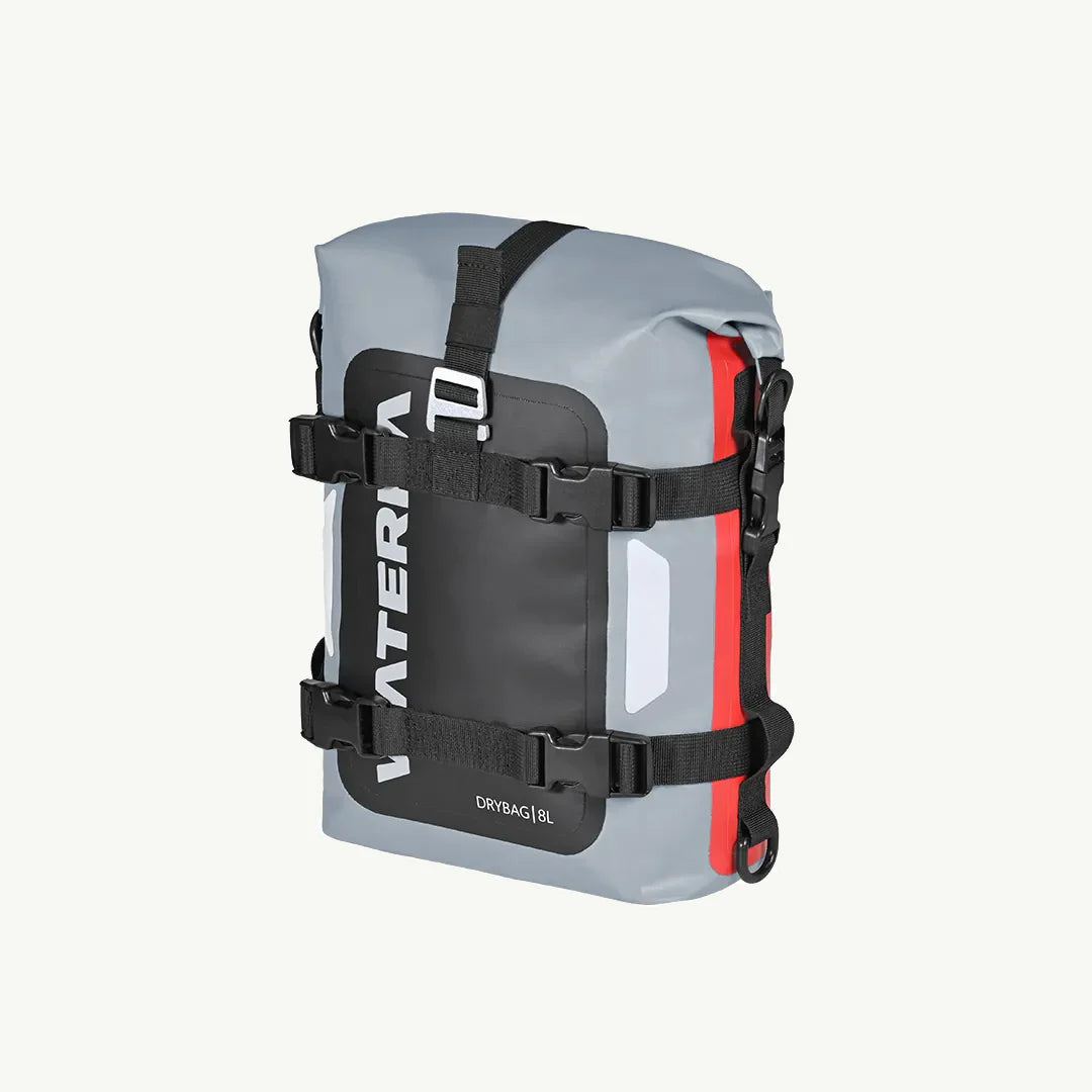 color_common ViaTerra drybag 8l - 100% waterproof motorcycle tailbag/ rear rack bag (universal with versatile mounting)