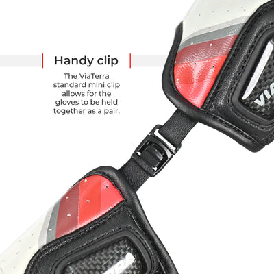 Holeshot Pro Hybrid Gloves have handy clip