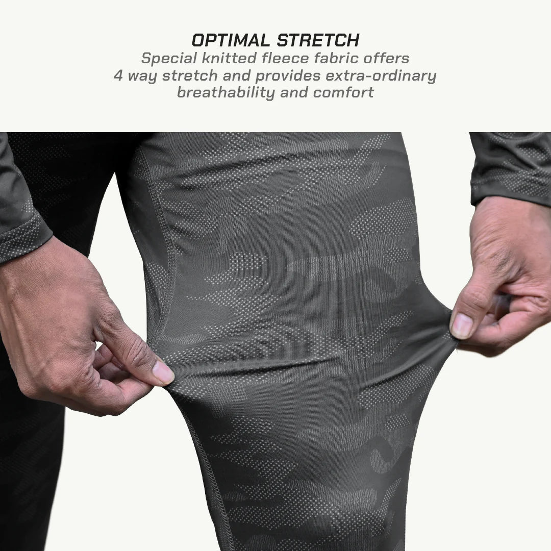 color_grey ViaTerra 2nd SKIN BASE LAYER - Optimal Stretch - Grey Camo