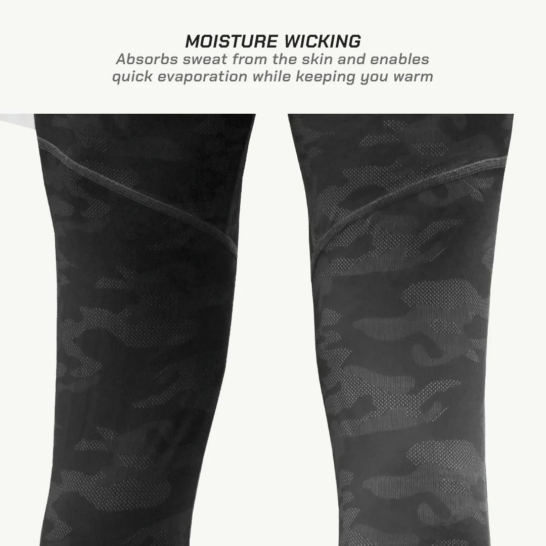 color_grey ViaTerra 2nd SKIN BASE LAYER - Moisture Wicking - Grey Camo