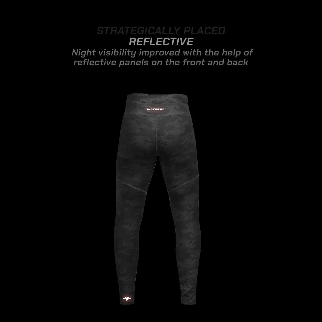 color_grey ViaTerra 2nd SKIN BASE LAYER - Grey Camo - Reflective