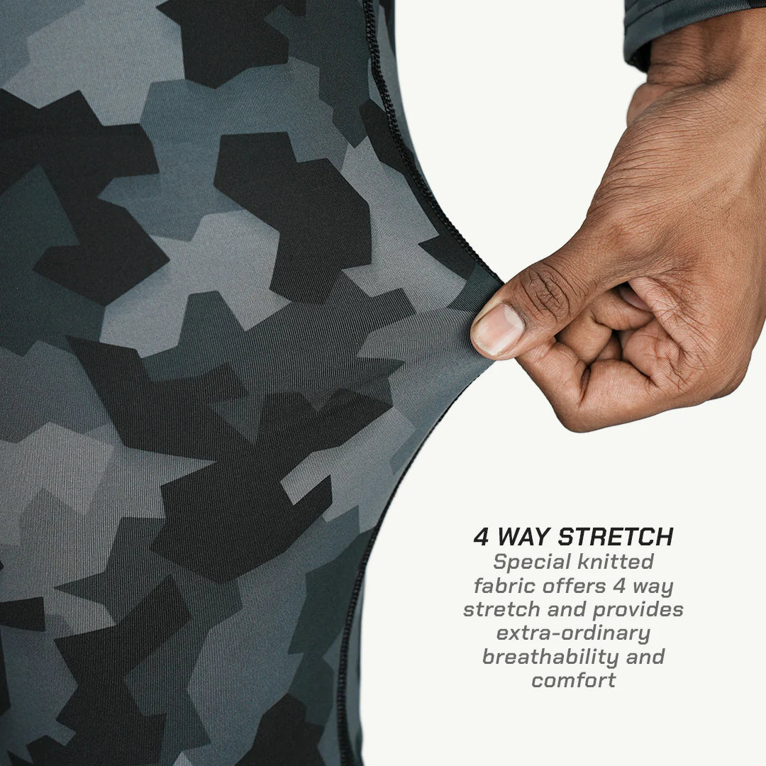 color_common ViaTerra 2nd SKIN BASE LAYER - Star Print - Flat Lock Seams