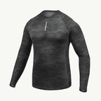 color_Gray-Black camouflaged ViaTerra 2nd SKIN BASE LAYER - GREY CAMO
