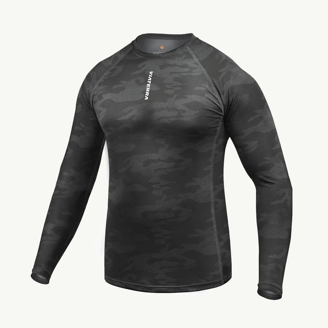color_grey ViaTerra 2nd SKIN BASE LAYER - GREY CAMO