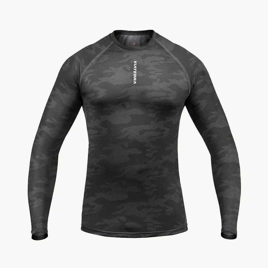 color_grey ViaTerra 2nd SKIN BASE LAYER - Grey Camo - Front