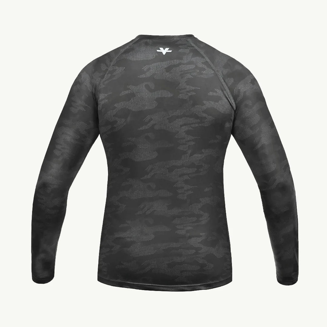 color_grey ViaTerra 2nd SKIN BASE LAYER - Grey Camo - Back