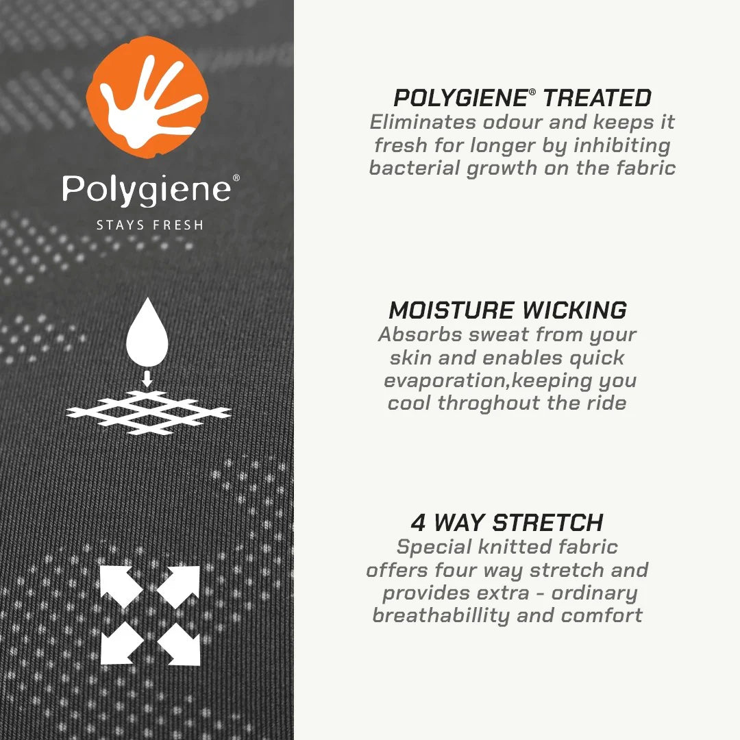 color_grey ViaTerra 2nd SKIN BASE LAYER - Grey Camo - Poltgiene Trated, Moisture Wicking And 4 Way Stretch