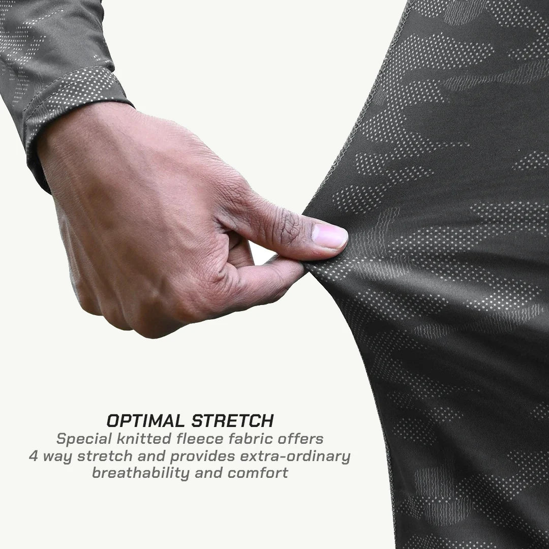 color_grey ViaTerra 2nd SKIN BASE LAYER - Grey Camo - Optimal Stretch