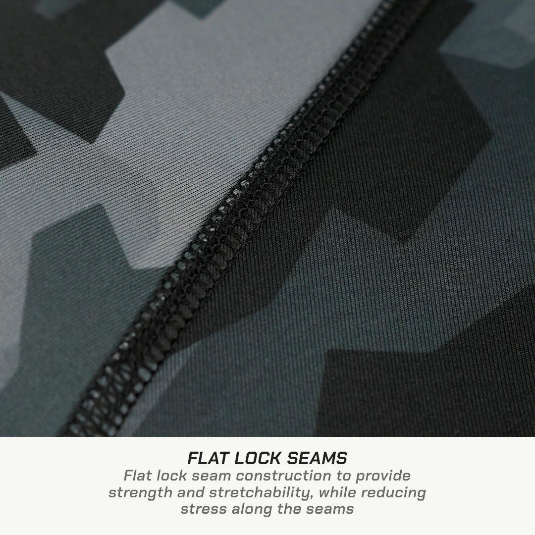 color_common ViaTerra 2nd SKIN BASE LAYER - Flat LOck Seams - Star Print