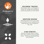 color_common ViaTerra 2nd skin balaclava - motorcycle helmet liner with polygiene