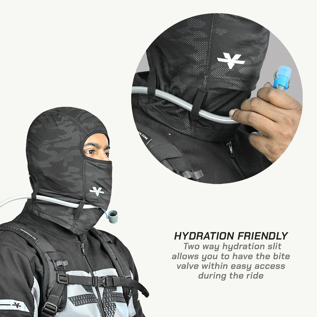 color_common ViaTerra 2nd skin balaclava - motorcycle helmet liner is hydration friendly