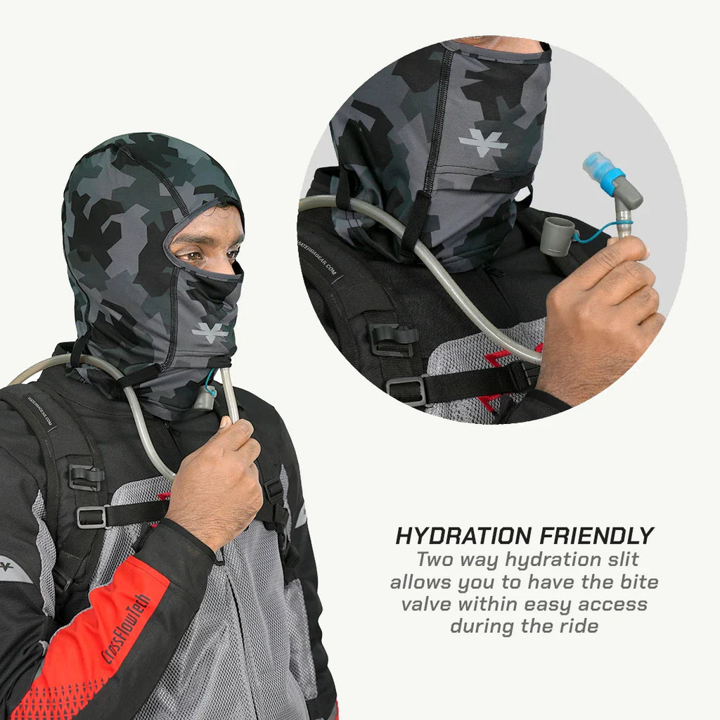 color_common ViaTerra 2nd skin balaclava - motorcycle helmet liner is hydration friendly