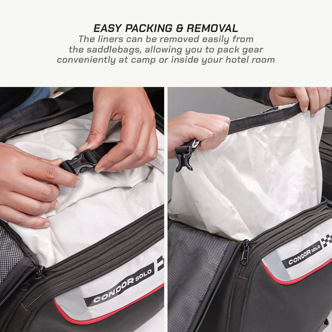Replacement liner set - condor solo motorcycle saddlebags