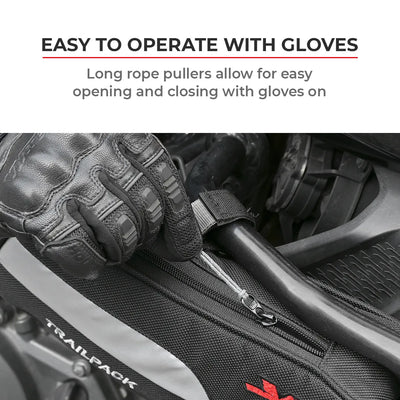 ViaTerra adventure trailpack (set of 2) for ktm adv 390 & ktm adv 250 is easy to operate with gloves
