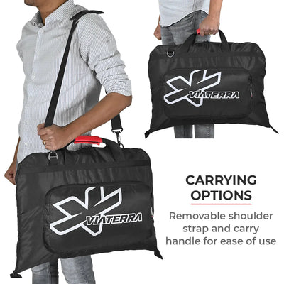 ViaTerra essentials - motorcycle riding apparel bag has multiple carrying option