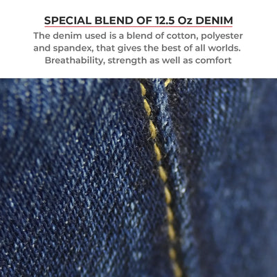 ViaTerra austin – daily riding jeans for men have special blend of 12.5 Oz Denim