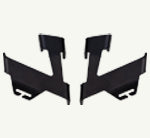 Mounting bracker - 1 set (2 nos.)  Two black metal brackets on a white background
