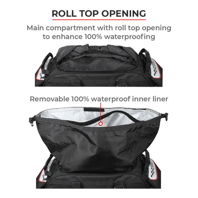 ViaTerra Claw - 100% Waterproof motorcycle tailbag (Universal)