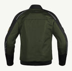 color_common Green jacket with black sleeves on a white background