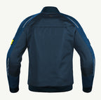 color_common Blue jacket with white accents on a white background