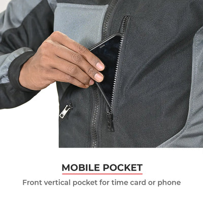 ViaTerra corbett monochrome - off road trail riding jacket have mobile pocket