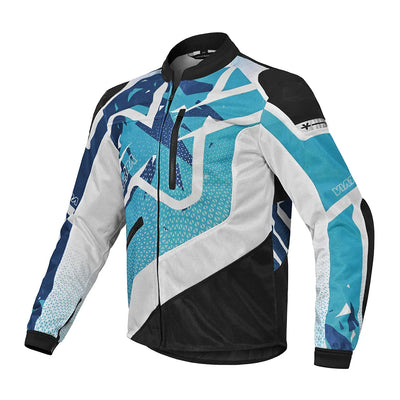 ViaTerra corbett custom color - off road trail riding jacket (side-blue)