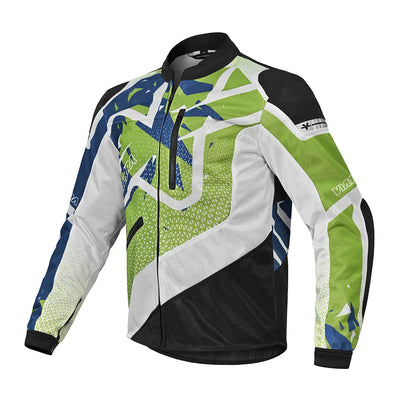 ViaTerra corbett custom color - off road trail riding jacket (side-green and blue)
