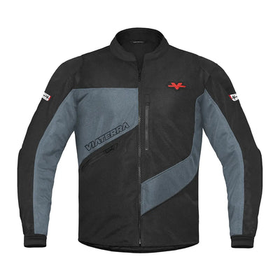 ViaTerra corbett monochrome - off road trail riding jacket (front-black)