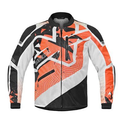 ViaTerra corbett custom color - off road trail riding jacket (front-orange and black)