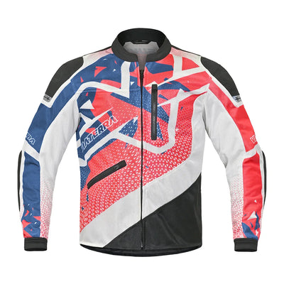 ViaTerra corbett custom color - off road trail riding jacket (front-blue and red)