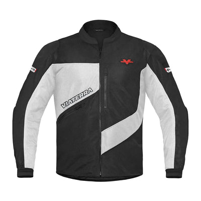 ViaTerra corbett monochrome - off road trail riding jacket (front-white)