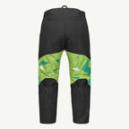 color_common Black and green pants with a pattern on a white background
