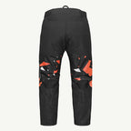 color_common Black pants with red and white geometric patterns on a light gray background