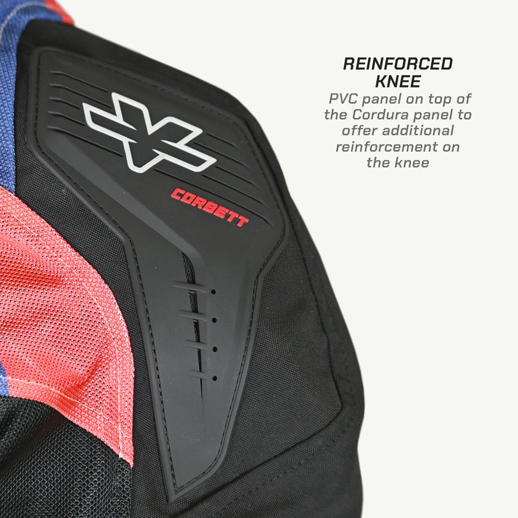 color_common Reinforced knee pad with Corbett branding on a white background
