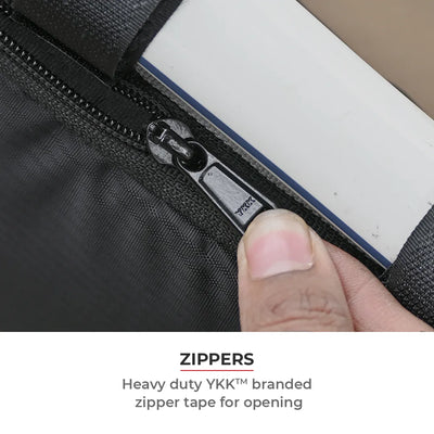 ViaTerra cycling frame bag have YKK zippers