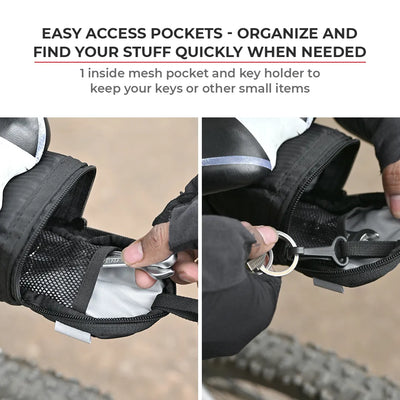 ViaTerra cycling saddle bag has easy access pockets