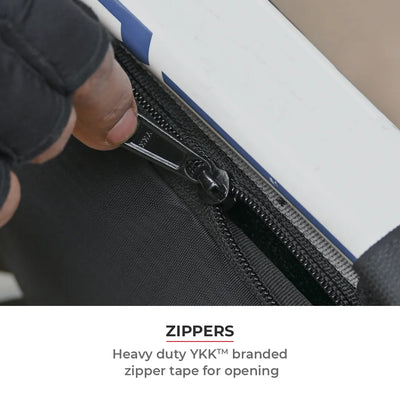 ViaTerra cycling saddle bag have YKK zippers