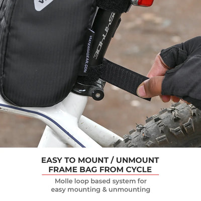 ViaTerra seatpost cycling bag small is easy to mount and unmount