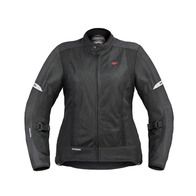 ViaTerra ellis – women's street mesh riding jacket (black) front