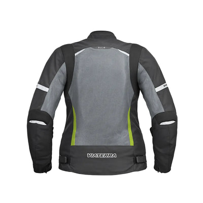 ViaTerra ellis – women's street mesh riding jacket (grey-green) back